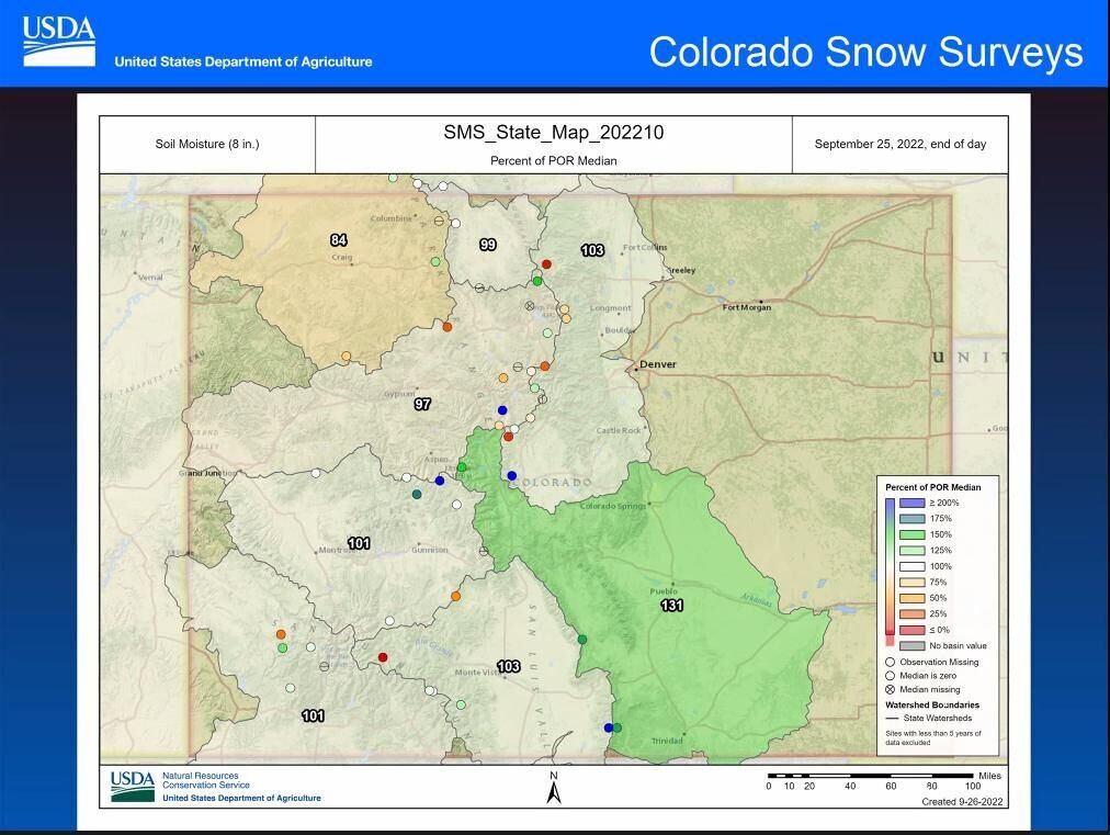 Soil moisture September 2022